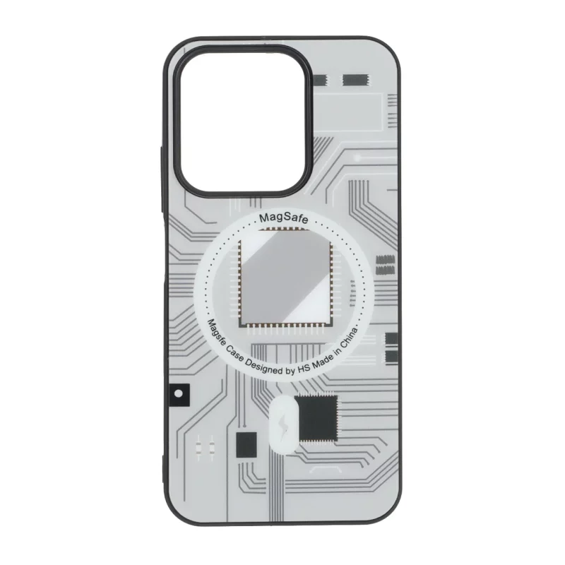 قاب تکنولوژی مات طرح مگ سیف Xiaomi Redmi 15C / Poco C85 - طوسی - تصویر 2