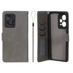 کیف موبایل مگنتی درجه یک داخل خز MNC Plus مدل Xiaomi Redmi Note 12 Pro Plus - خاکستری
