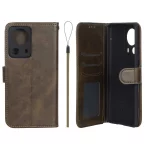 کیف موبایل مگنتی درجه یک داخل خز MNC Plus مدل Xiaomi Mi 13 Lite - سبز زیتونی