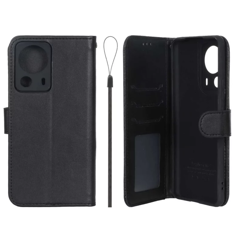 کیف موبایل مگنتی درجه یک داخل خز MNC Plus مدل Xiaomi Mi 13 Lite - مشکی - تصویر 2