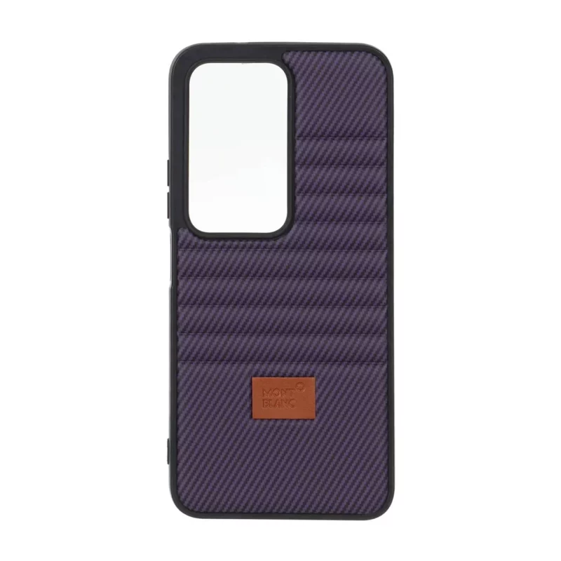 قاب Mont Blanc پافری طرح هاشور Xiaomi Redmi 15 4G - بنفش - تصویر 2
