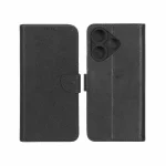 کیف چرمی موبایل مگنتی محافظ لنزدار KRF مدل Xiaomi Redmi 13X / Redmi 13 4G / Poco M6 4G - مشکی