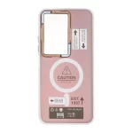 قاب Caution دور مات طرح مگ سیف Xiaomi Redmi 15 4G - زرشکی