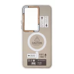 قاب Caution دور مات طرح مگ سیف Xiaomi Redmi 15 4G - مشکی