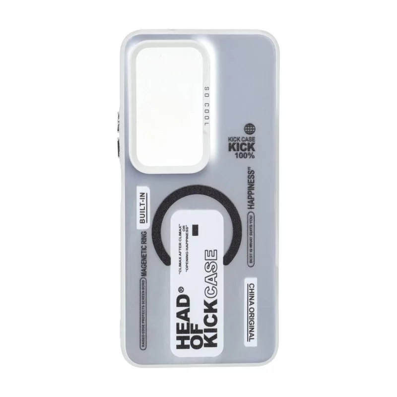 قاب SO COOL طرح مگ سیف Kick Case مدل Xiaomi Redmi 15 4G - سفید - تصویر 2