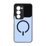 قاب دور لنز Black طرح مگ سیف براق Xiaomi Redmi 15 4G - آبی