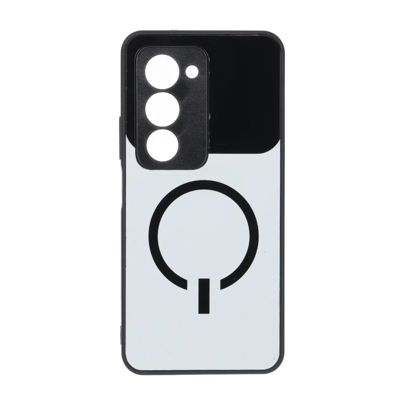 قاب دور لنز Black طرح مگ سیف براق Xiaomi Redmi 15 4G - طوسی روشن - تصویر 2