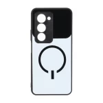 قاب دور لنز Black طرح مگ سیف براق Xiaomi Redmi 15 4G - سفید