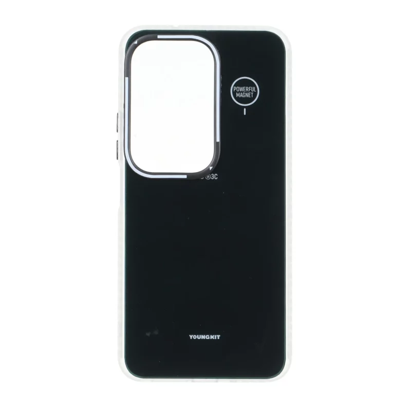 قاب Youngkit طرح بارکد پوست ماری دور مات Xiaomi Redmi 15 4G - سبز تیره - تصویر 2