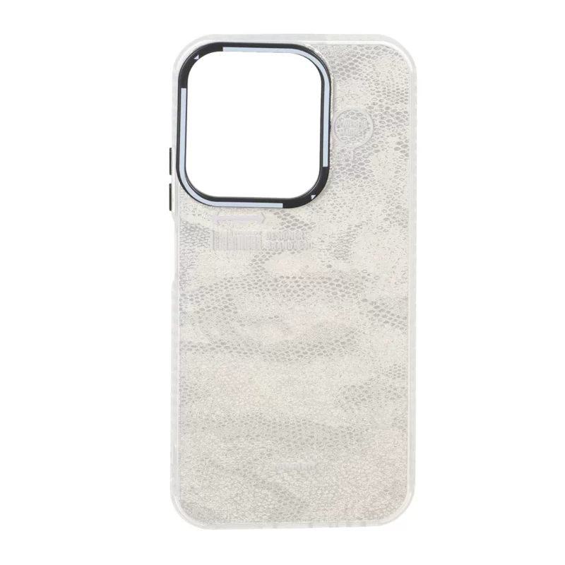 قاب Youngkit طرح بارکد پوست ماری دور مات Xiaomi Redmi 15C / Poco C85 - طلایی - تصویر 2
