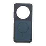 قاب مات مستطیلی طرح مگ سیف دور لنز برجسته Xiaomi Redmi 14C / Redmi A4 / Poco C75 - مشکی