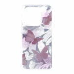 قاب اطلسی دور ژله ای طرح پر Xiaomi Redmi Note 14 4G - کد 230