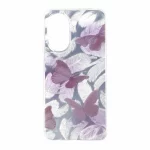 قاب اطلسی دور ژله ای طرح پر Xiaomi Redmi A5 / Poco C71 - کد 237