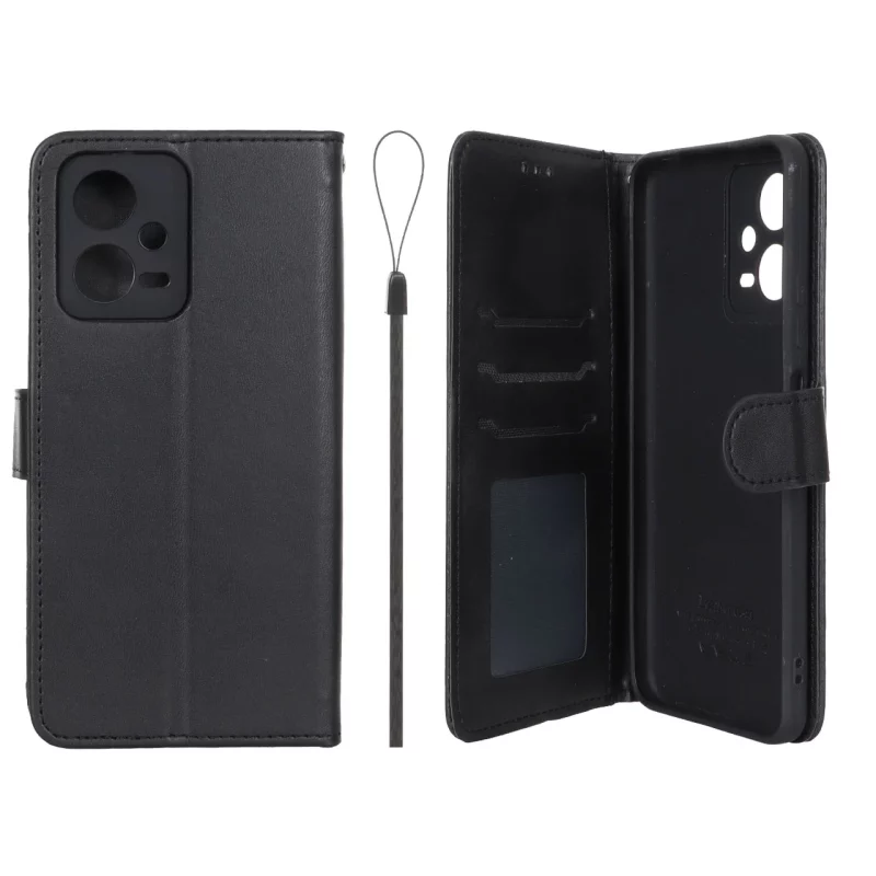 کیف موبایل مگنتی درجه یک داخل خز MNC Plus مدل Xiaomi Redmi Note 12 5G / Poco X5 5G - مشکی - تصویر 2