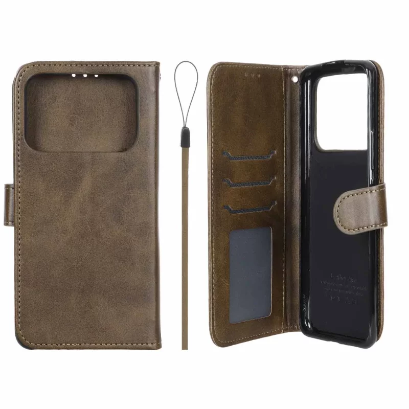 کیف موبایل مگنتی درجه یک داخل خز MNC Plus مدل Xiaomi Mi 11 Ultra - سبز زیتونی - تصویر 2