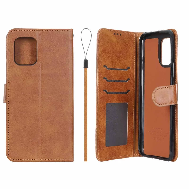 کیف موبایل مگنتی درجه یک داخل خز MNC Plus مدل Xiaomi Mi 10 Lite - عسلی - تصویر 2