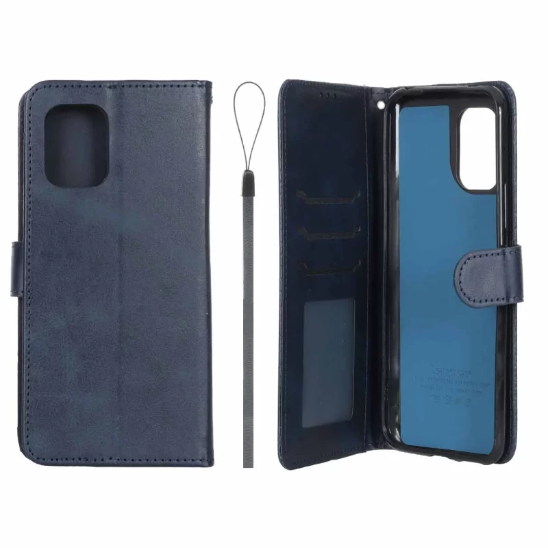 کیف موبایل مگنتی درجه یک داخل خز MNC Plus مدل Xiaomi Mi 10 Lite - سرمه ای - تصویر 2