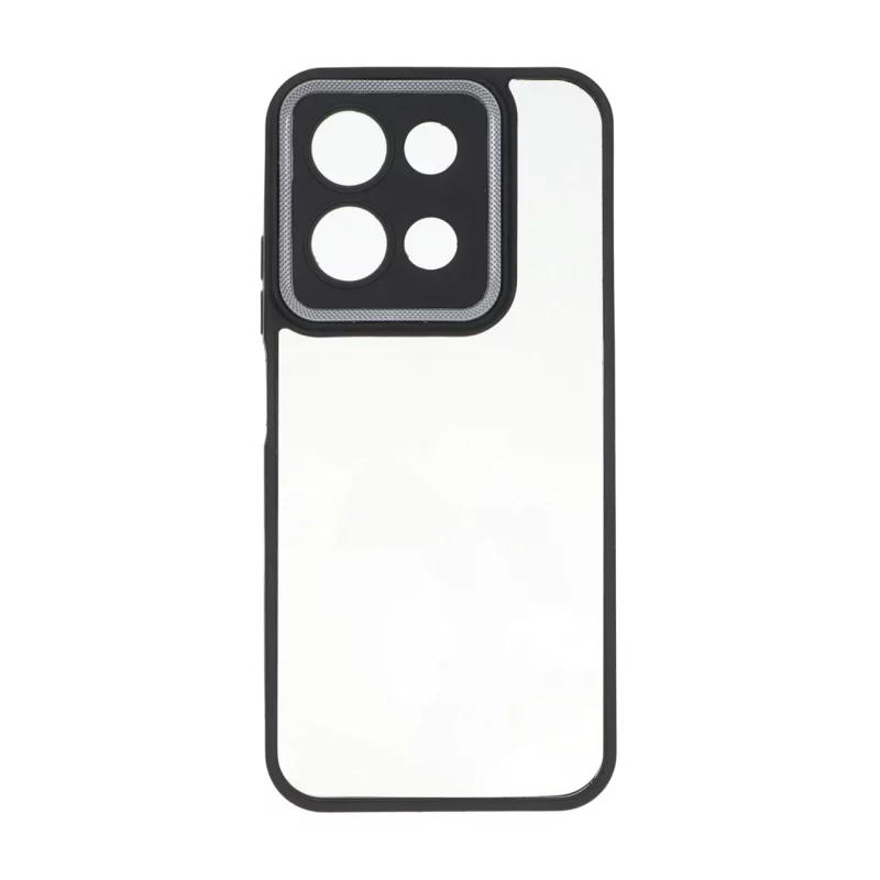 قاب شفاف لنز کربن دور رنگی محافظ لنزدار Xiaomi Redmi 15C / Poco C85 - مشکی - تصویر 2