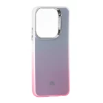 قاب SO COOL لنز متال لوگودار دور رنگی Xiaomi Redmi 15C / Poco C85 - شفاف صورتی