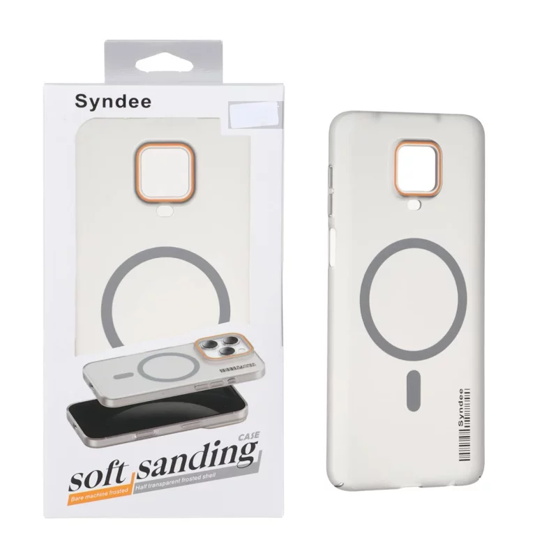 قاب اورجینال Syndee مات Magsafe مدل Xiaomi Redmi Note 9S / Redmi Note 9 Pro / Redmi Note 9 Pro Max - خاکستری (پک دار) - تصویر 2