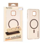 قاب اورجینال Syndee مات Magsafe مدل Xiaomi Redmi Note 9S / Redmi Note 9 Pro / Redmi Note 9 Pro Max - قهوه ای (پک دار)