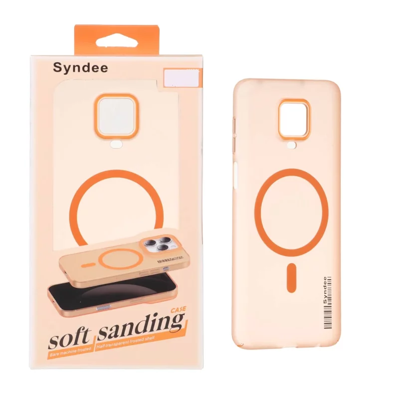 قاب اورجینال Syndee مات Magsafe مدل Xiaomi Redmi Note 9S / Redmi Note 9 Pro / Redmi Note 9 Pro Max - نارنجی (پک دار) - تصویر 2