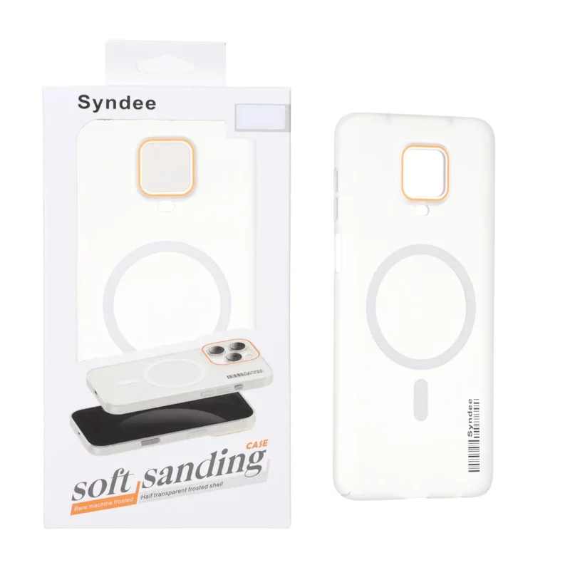 قاب اورجینال Syndee مات Magsafe مدل Xiaomi Redmi Note 9S / Redmi Note 9 Pro / Redmi Note 9 Pro Max - سفید (پک دار) - تصویر 2