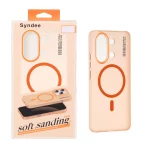 قاب اورجینال Syndee مات Magsafe مدل Xiaomi Redmi Note 13 4G - نارنجی (پک دار)