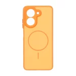 قاب Soft طرح مگ سیف محافظ لنزدار Xiaomi Redmi A5 / Poco C71 - نارنجی