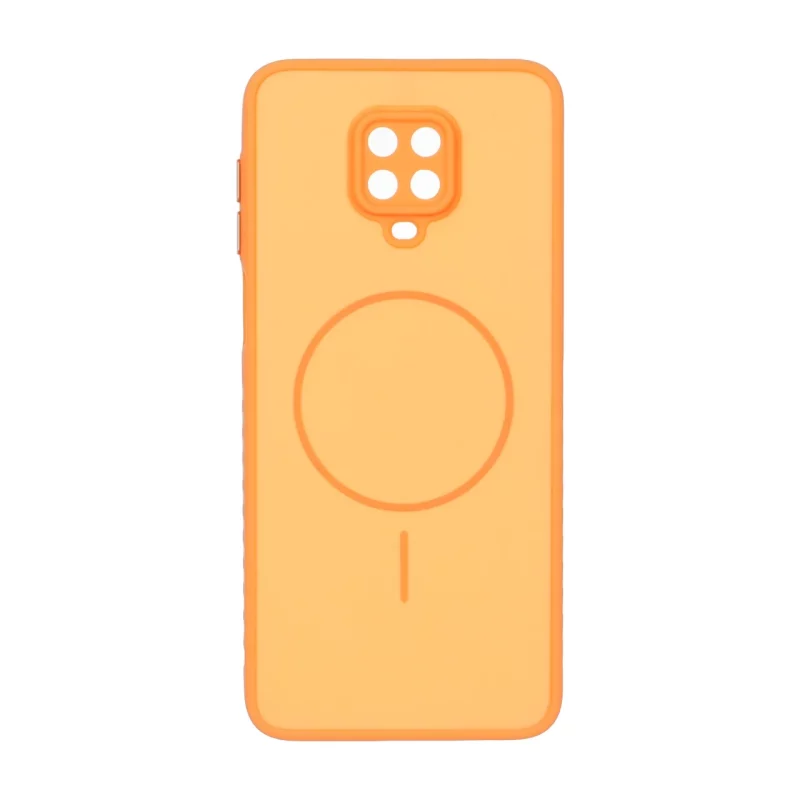 قاب Soft طرح مگ سیف محافظ لنزدار Xiaomi Redmi Note 9S / Redmi Note 9 Pro / Redmi Note 9 Pro Max - نارنجی - تصویر 2