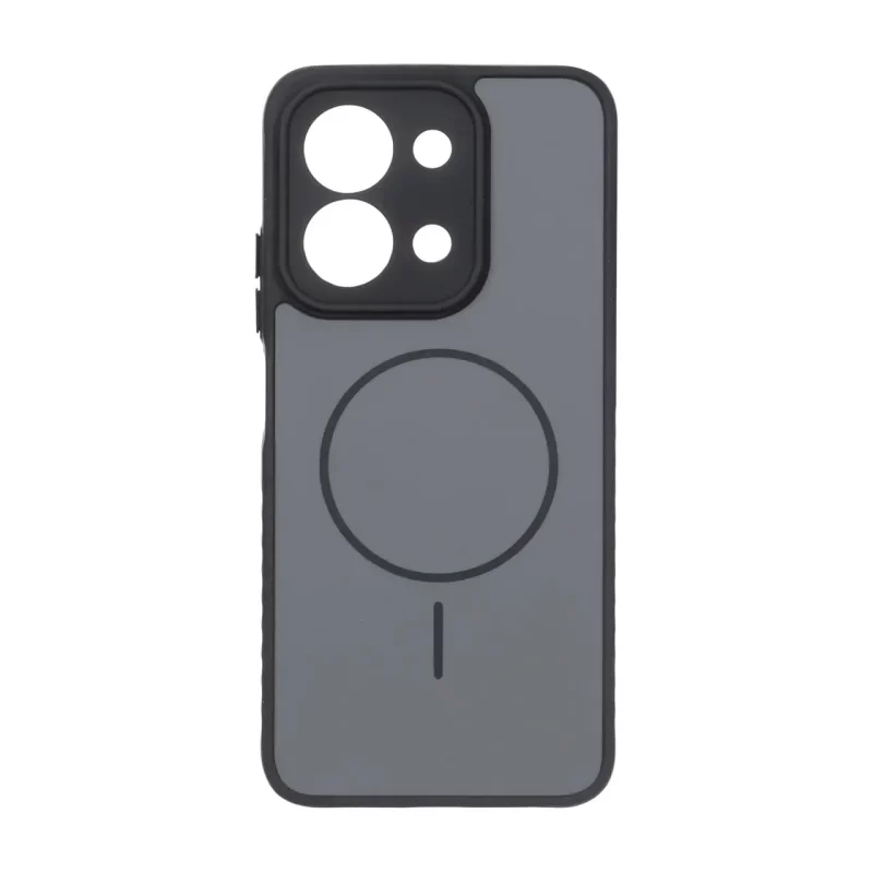 قاب Soft طرح مگ سیف محافظ لنزدار Xiaomi Redmi 15C / Poco C85 - خاکستری - تصویر 2