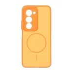 قاب Soft طرح مگ سیف محافظ لنزدار Xiaomi Redmi 15 4G - نارنجی