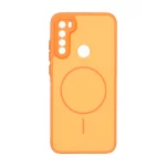 قاب Soft طرح مگ سیف محافظ لنزدار Xiaomi Redmi Note 8 - نارنجی