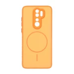 قاب Soft طرح مگ سیف محافظ لنزدار Xiaomi Redmi Note 8 Pro - نارنجی