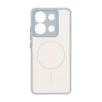 قاب Soft طرح مگ سیف محافظ لنزدار Xiaomi Redmi Note 13 4G - کرم