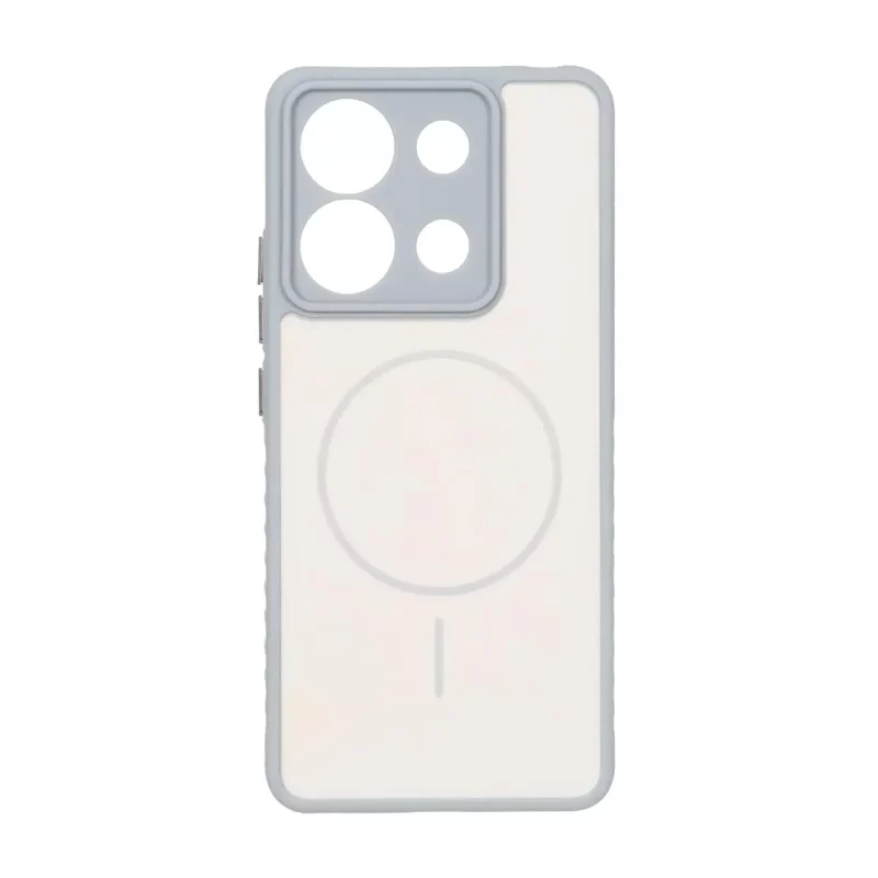 قاب Soft طرح مگ سیف محافظ لنزدار Xiaomi Redmi Note 13 4G - کرم - تصویر 2