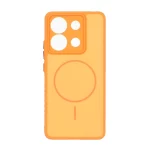 قاب Soft طرح مگ سیف محافظ لنزدار Xiaomi Redmi Note 13 4G - نارنجی