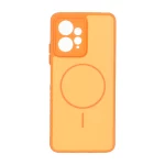قاب Soft طرح مگ سیف محافظ لنزدار Xiaomi Redmi Note 12 4G - نارنجی