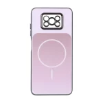 قاب مستطیلی طرح مگ سیف لنز شفاف Xiaomi Poco X3 / Poco X3 Pro / Poco X3 NFC - صورتی