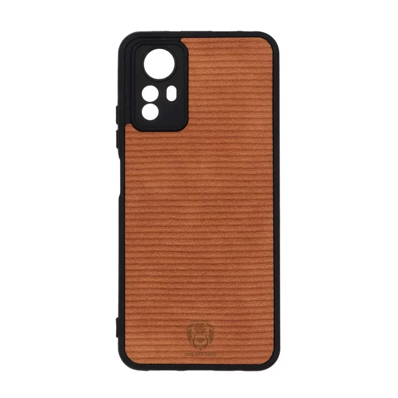 قاب Golden Lion شیاردار Xiaomi Redmi Note 12S - کاراملی - تصویر 2