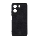 قاب طرح چرم حصیری Golden lion مدل Xiaomi Redmi 13C / Poco C65 - مشکی
