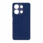 قاب روبیک پشت براق محافظ لنزدار Xiaomi Redmi Note 13 4G - سرمه ای