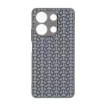 قاب روبیک پشت براق محافظ لنزدار Xiaomi Redmi Note 13 4G - خاکستری
