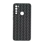 قاب روبیک پشت براق محافظ لنزدار Xiaomi Redmi Note 8 - مشکی