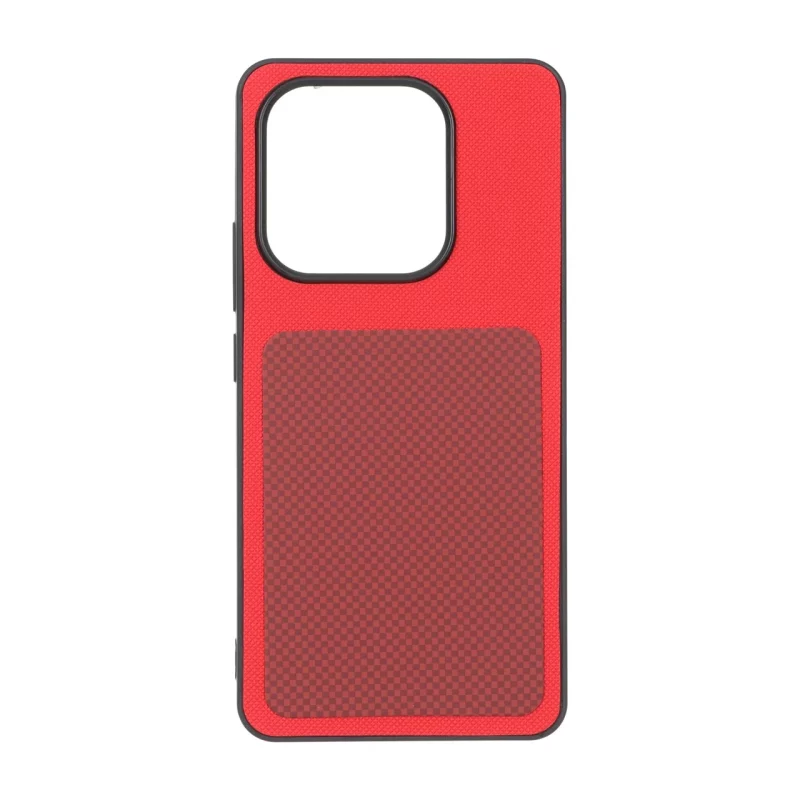 قاب سوزنی مستطیل شطرنجی Xiaomi Redmi Note 14 4G - قرمز - تصویر 2