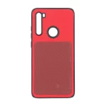 قاب سوزنی مستطیل شطرنجی Xiaomi Redmi Note 8 - قرمز