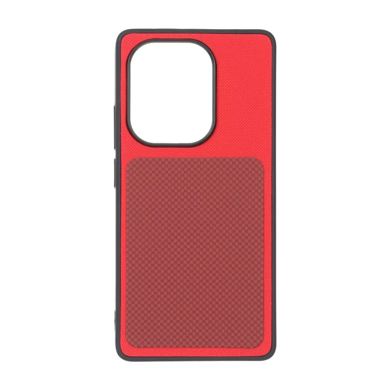 قاب سوزنی مستطیل شطرنجی Xiaomi Redmi Note 14S / Note 13 Pro 4G / Poco M6 Pro 4G - قرمز - تصویر 2