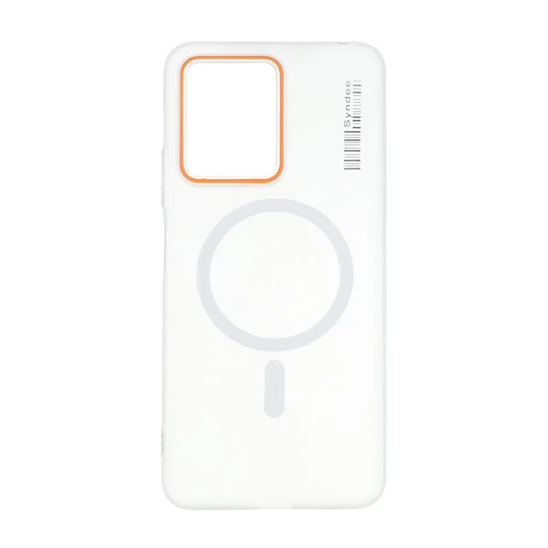 قاب Syndee پشت سخت مات MagSafe مدل Xiaomi Redmi Note 12 4G - سفید - تصویر 2