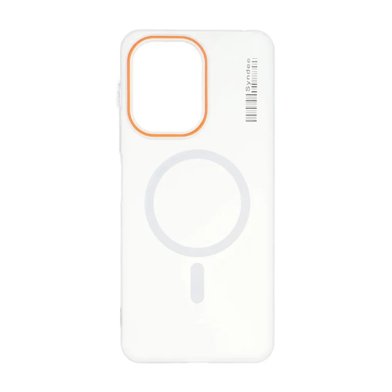 قاب Syndee پشت سخت مات MagSafe مدل Xiaomi Redmi 13C / Poco C65 - سفید - تصویر 2