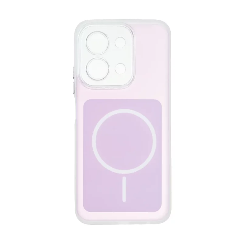 قاب مستطیلی مات طرح مگ سیف لنز شفاف Xiaomi Redmi 15C / Poco C85 - یاسی - تصویر 2